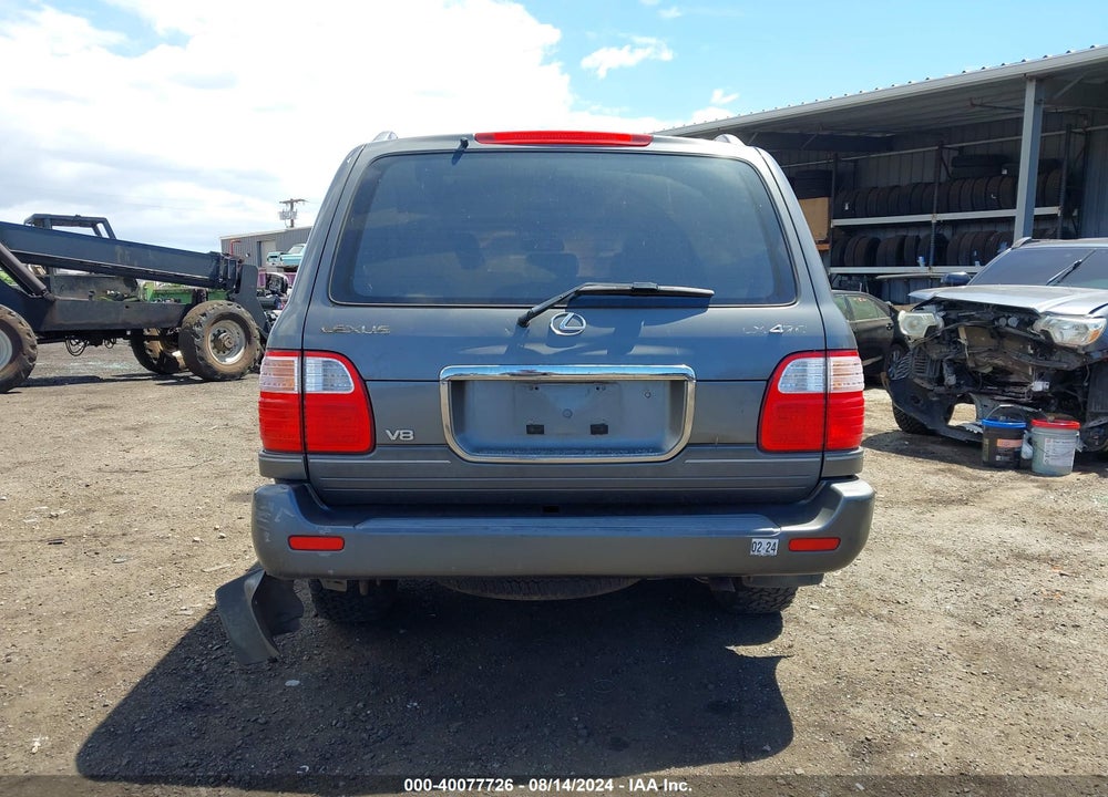 2000 LEXUS LX 470 VIN: JT6HT00W2Y0091080