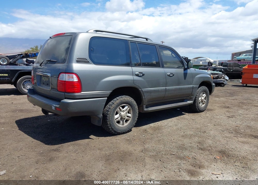 2000 LEXUS LX 470 VIN: JT6HT00W2Y0091080