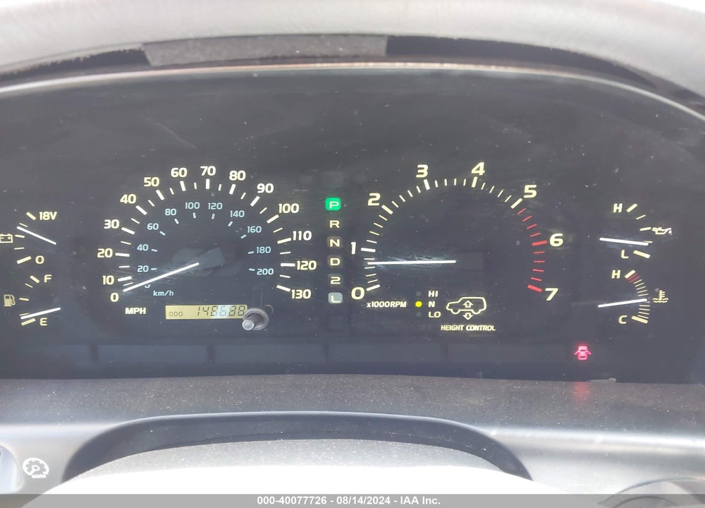 2000 LEXUS LX 470 VIN: JT6HT00W2Y0091080