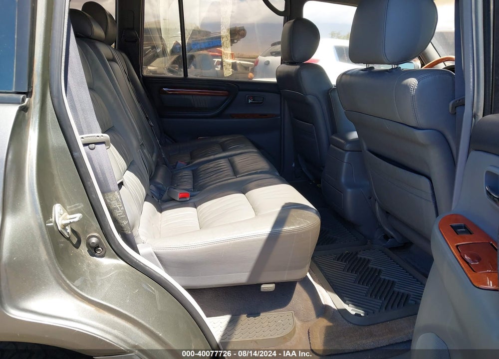 2000 LEXUS LX 470 VIN: JT6HT00W2Y0091080