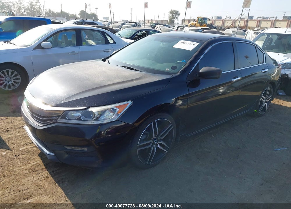2016 HONDA ACCORD SPORT VIN: 1HGCR2F5XGA157011