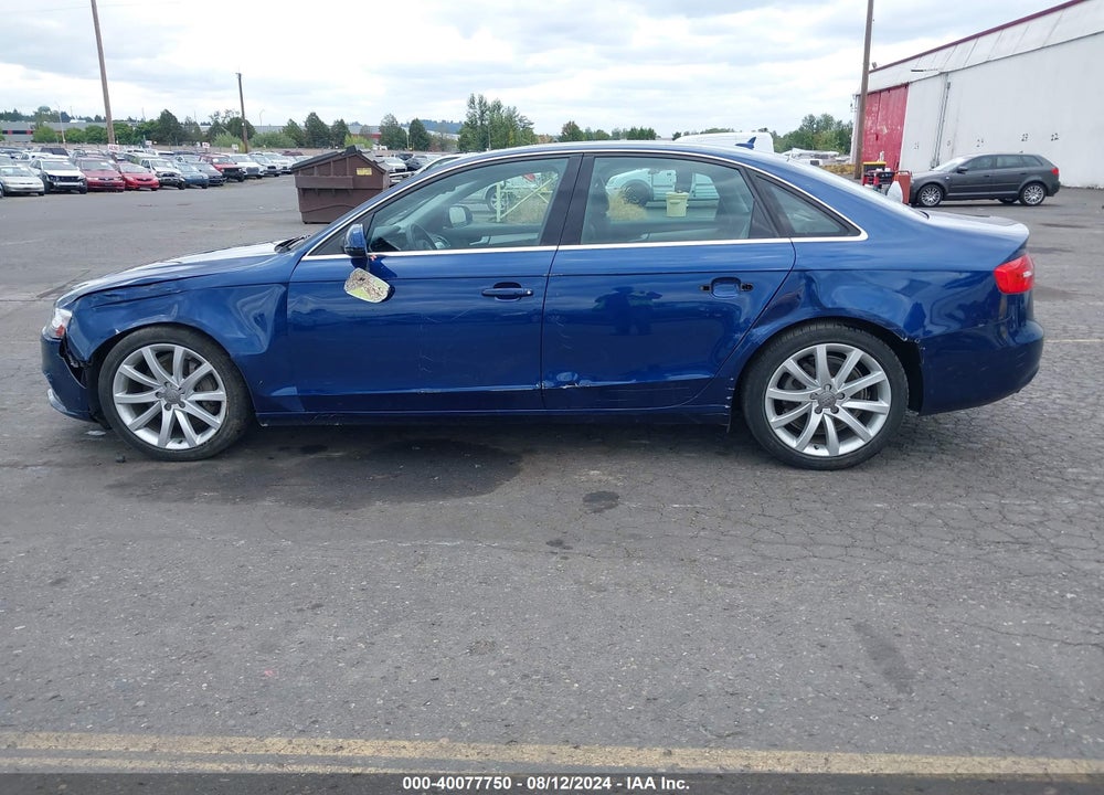 2013 AUDI A4 2.0T PREMIUM VIN: WAUHFAFL7DA182186