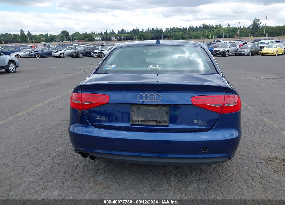 2013 AUDI A4 2.0T PREMIUM VIN: WAUHFAFL7DA182186
