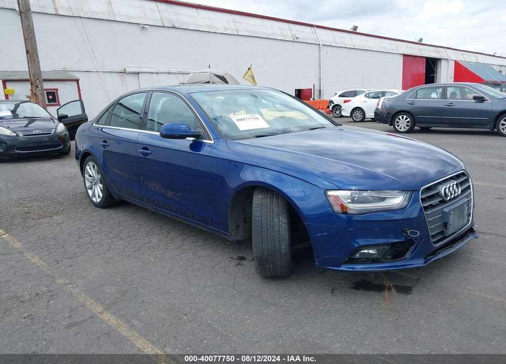 2013 AUDI A4 2.0T PREMIUM VIN: WAUHFAFL7DA182186