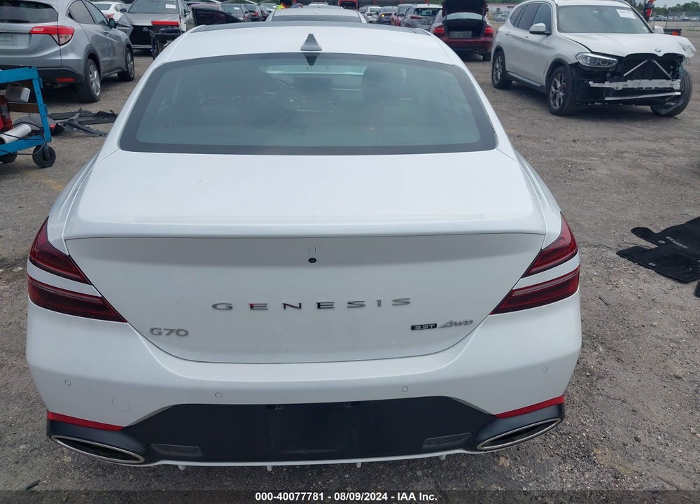 2022 GENESIS G70 3.3T AWD VIN: KMTG54TE4NU102806
