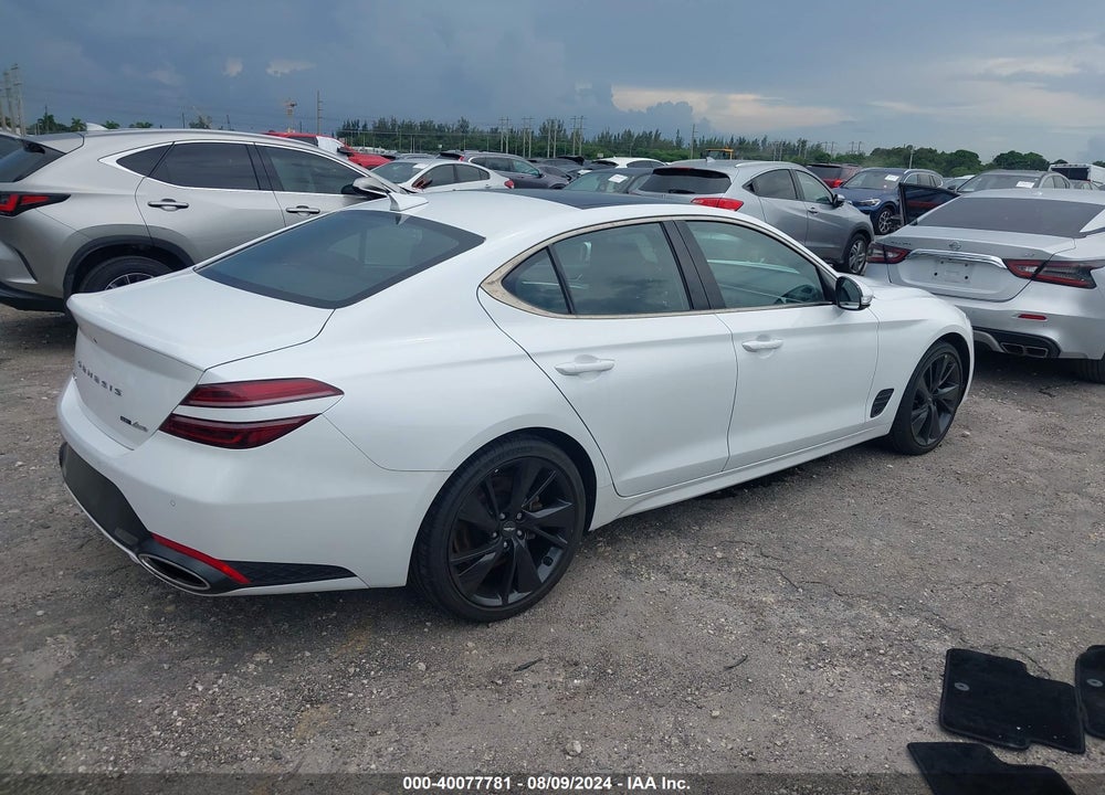 2022 GENESIS G70 3.3T AWD VIN: KMTG54TE4NU102806
