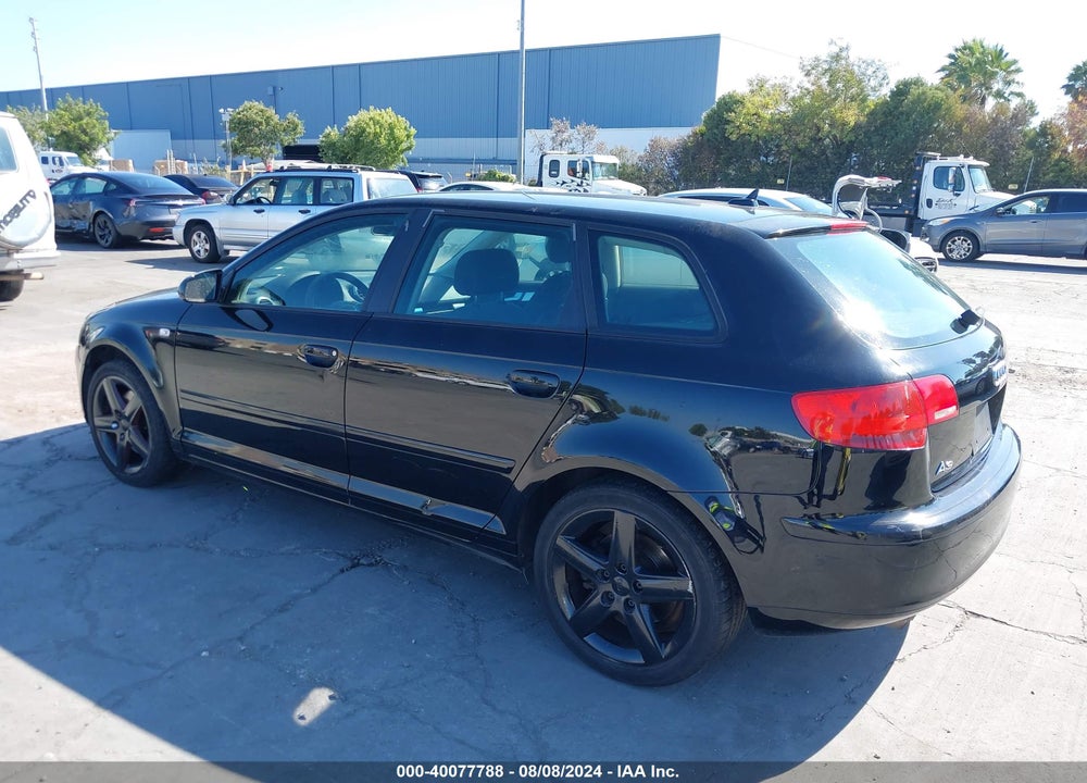 2007 AUDI A3 2.0T VIN: WAUHF78P17A027656