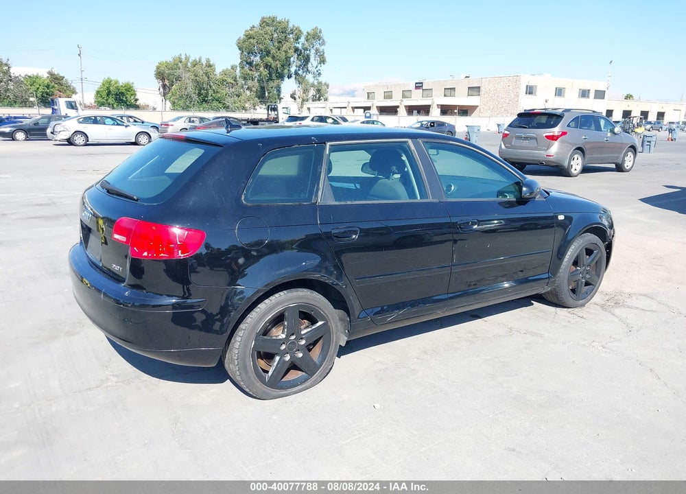 2007 AUDI A3 2.0T VIN: WAUHF78P17A027656