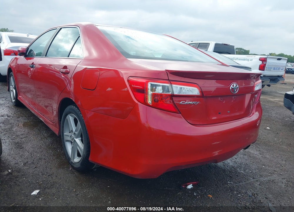 2012 TOYOTA CAMRY SE VIN: 4T1BF1FK8CU572934
