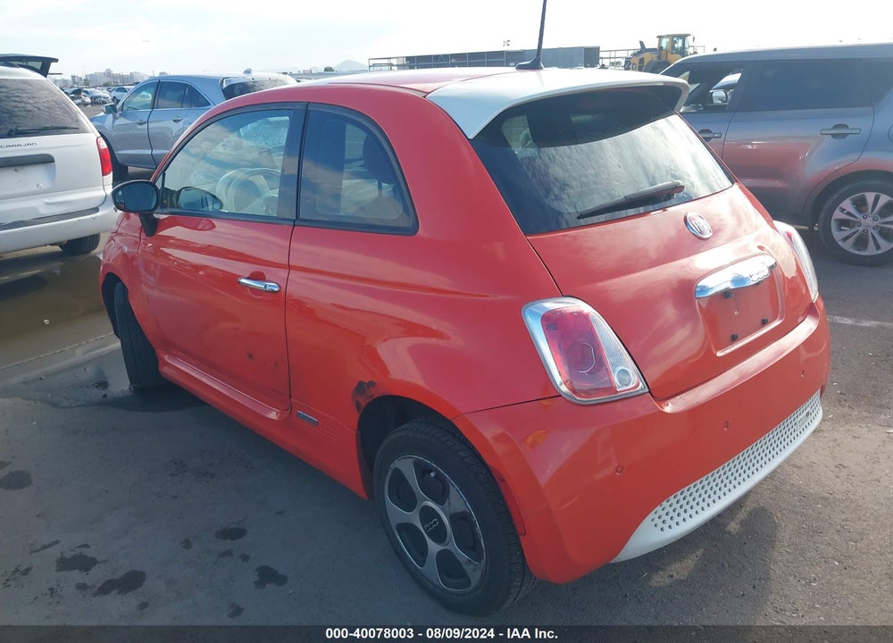 2013 FIAT 500E BATTERY ELECTRIC VIN: 3C3CFFGE1DT744462
