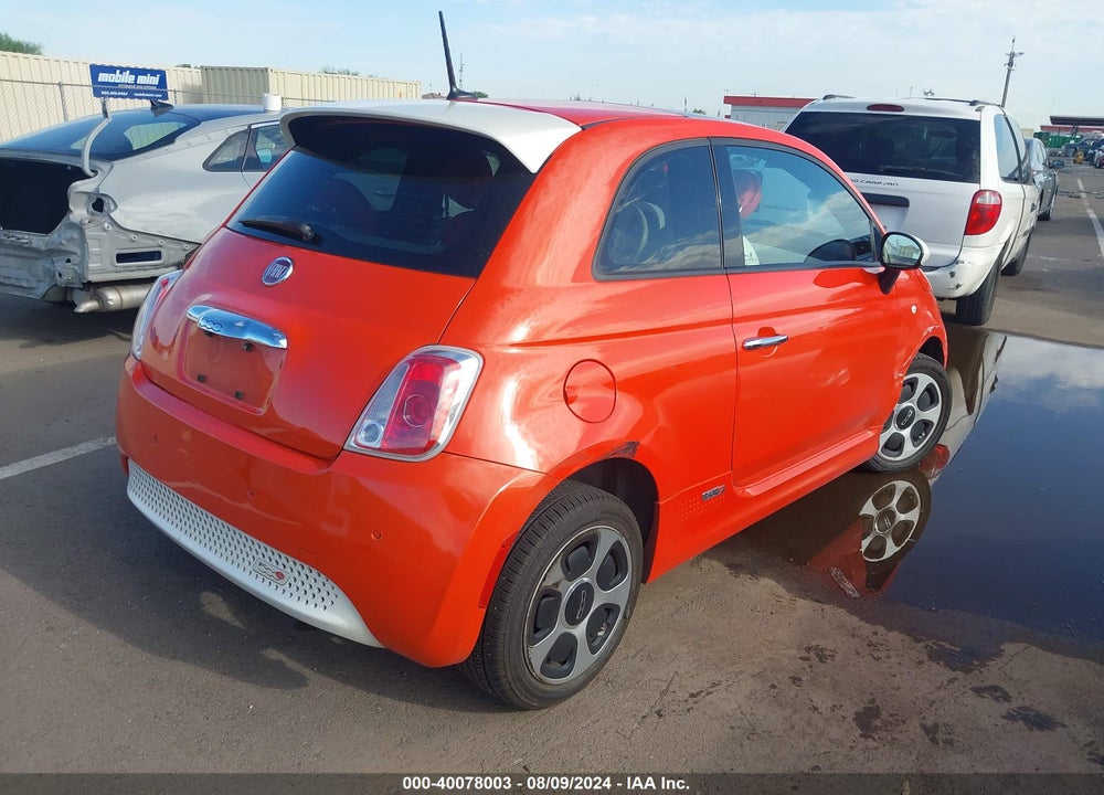 2013 FIAT 500E BATTERY ELECTRIC VIN: 3C3CFFGE1DT744462