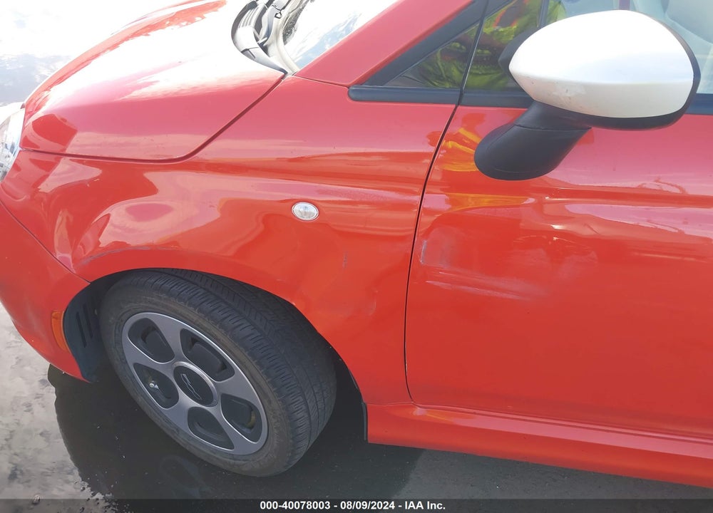 2013 FIAT 500E BATTERY ELECTRIC VIN: 3C3CFFGE1DT744462