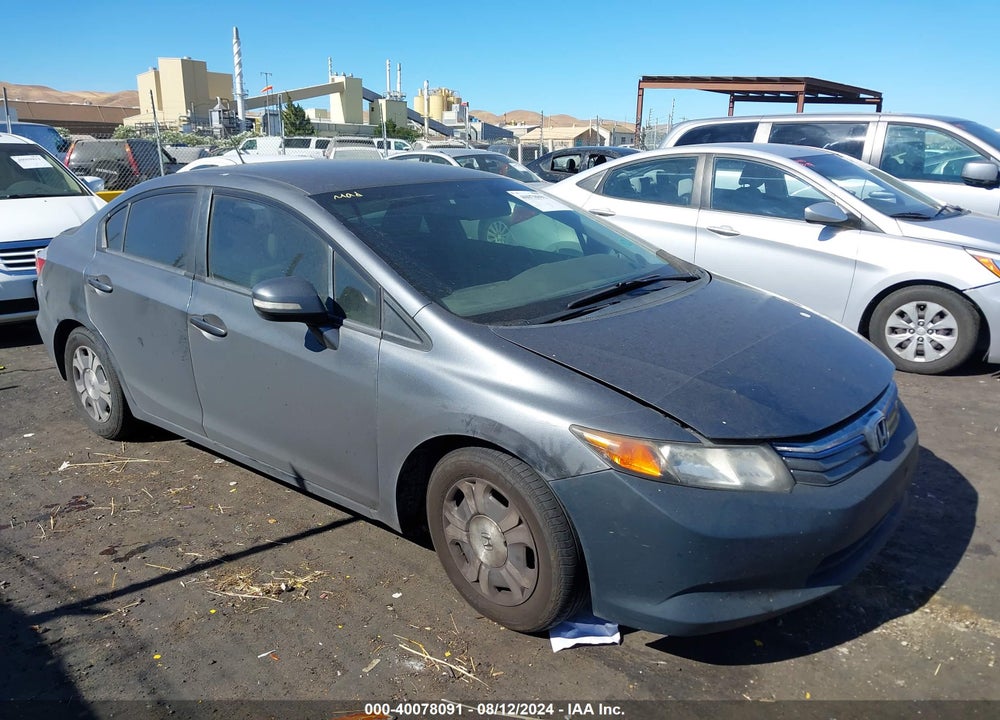 2012 HONDA CIVIC HYBRID VIN: JHMFB4F22CS004742