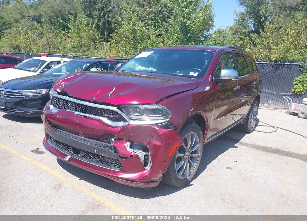 2021 DODGE DURANGO CITADEL AWD VIN: 1C4SDJET1MC629891