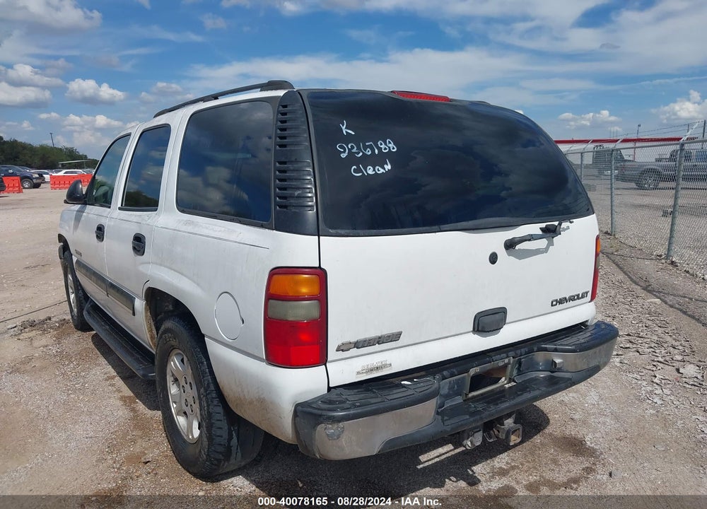 2003 CHEVROLET TAHOE LS VIN: 1GNEC13Z33J236788
