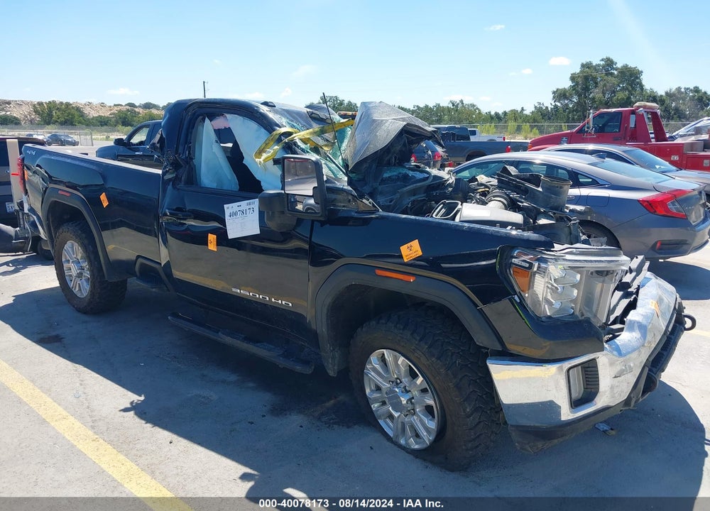 2022 GMC SIERRA 3500HD 4WD REGULAR CAB LONG BED SLE VIN: 1GT39TEYXNF213626