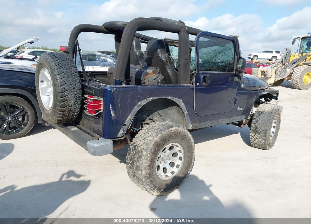 2004 JEEP WRANGLER RUBICON VIN: 1J4FA69SX4P757302