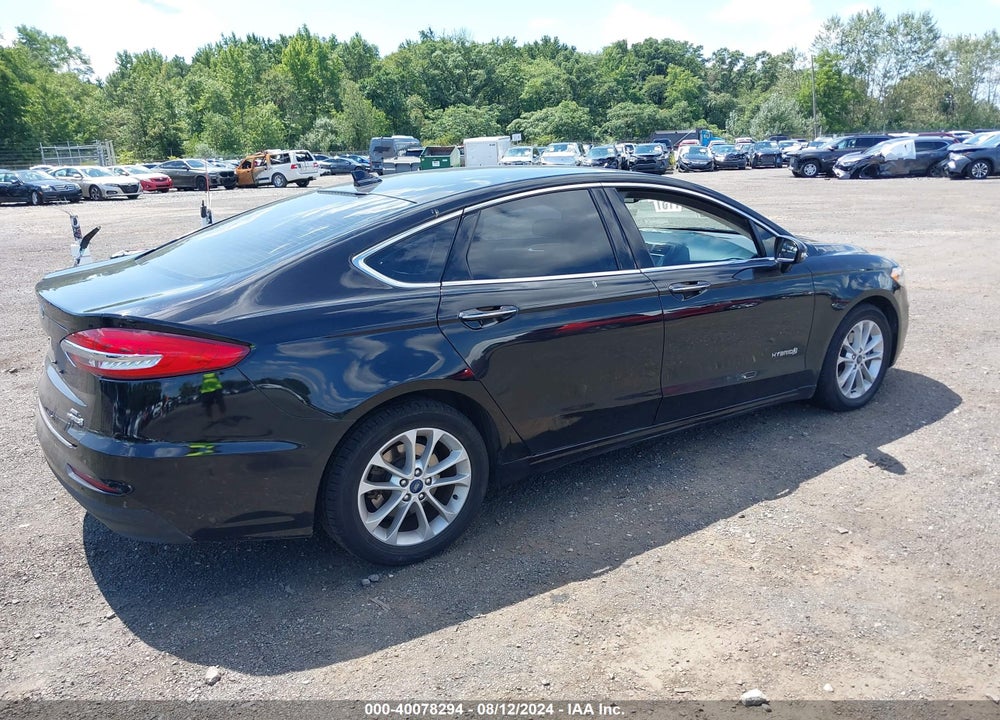 2019 FORD FUSION HYBRID SEL VIN: 3FA6P0MU7KR146164