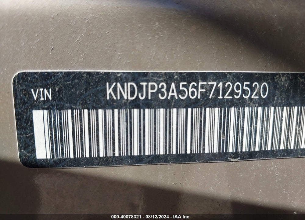 2015 KIA SOUL VIN: KNDJP3A56F7129520