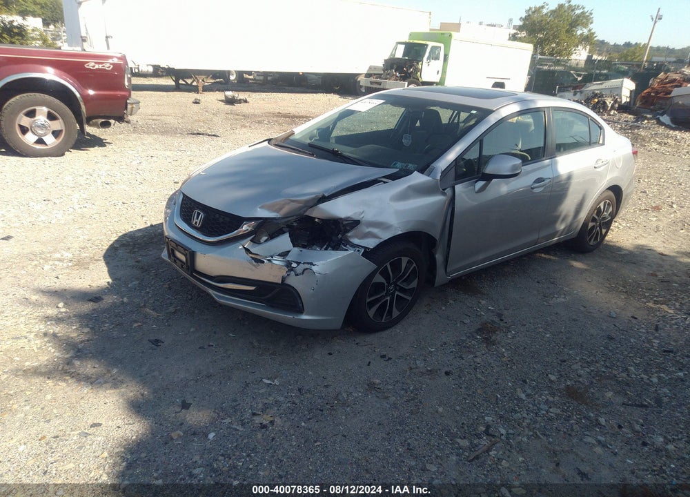 2013 HONDA CIVIC EX VIN: 19XFB2F85DE268309