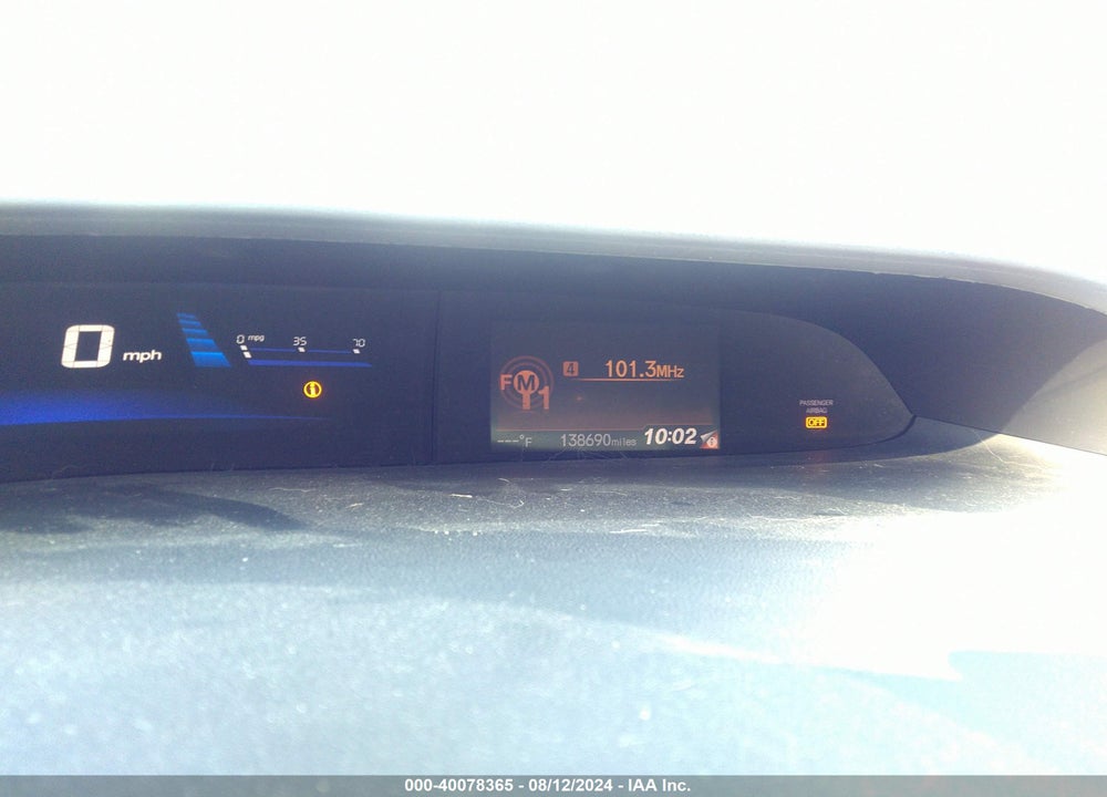 2013 HONDA CIVIC EX VIN: 19XFB2F85DE268309