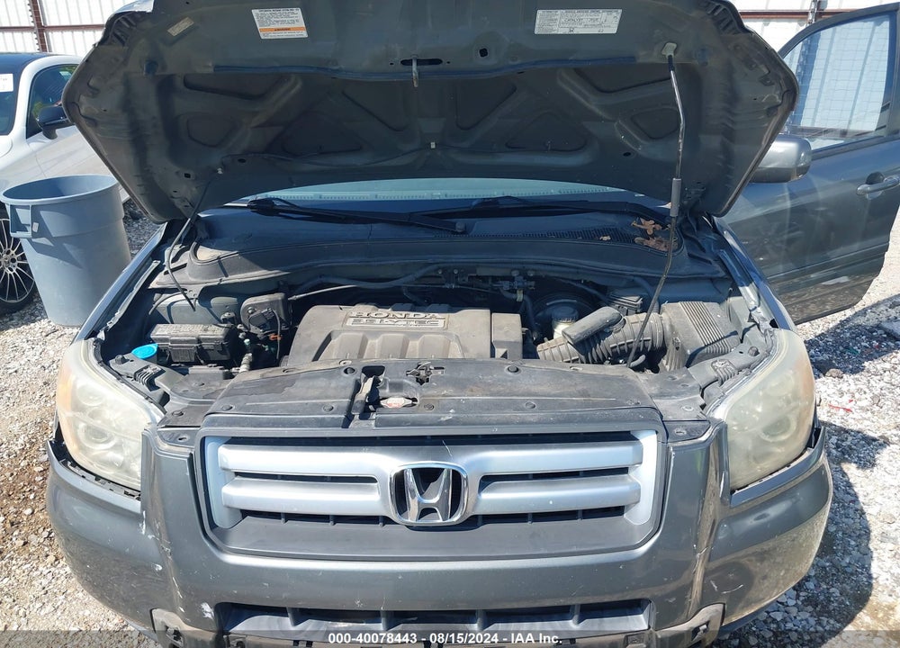 2007 HONDA PILOT EX-L VIN: 5FNYF28757B038737