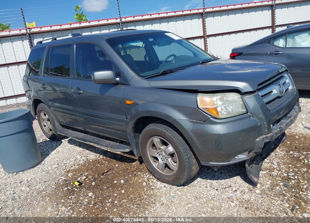 2007 HONDA PILOT EX-L VIN: 5FNYF28757B038737