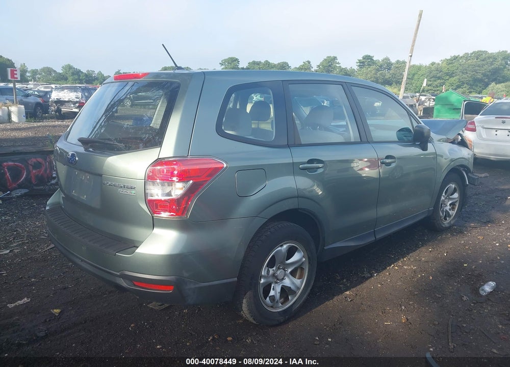 2015 SUBARU FORESTER 2.5I VIN: JF2SJAAC8FH818303