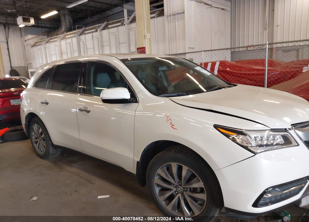 2015 ACURA MDX TECHNOLOGY PACKAGE VIN: 5FRYD4H4XFB032940