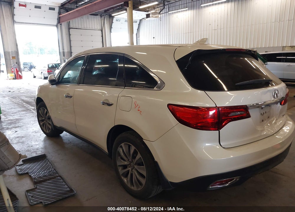 2015 ACURA MDX TECHNOLOGY PACKAGE VIN: 5FRYD4H4XFB032940