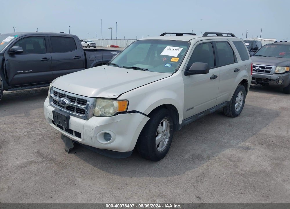 2008 FORD ESCAPE XLS/XLS MANUAL VIN: 1FMCU02ZX8KD76455
