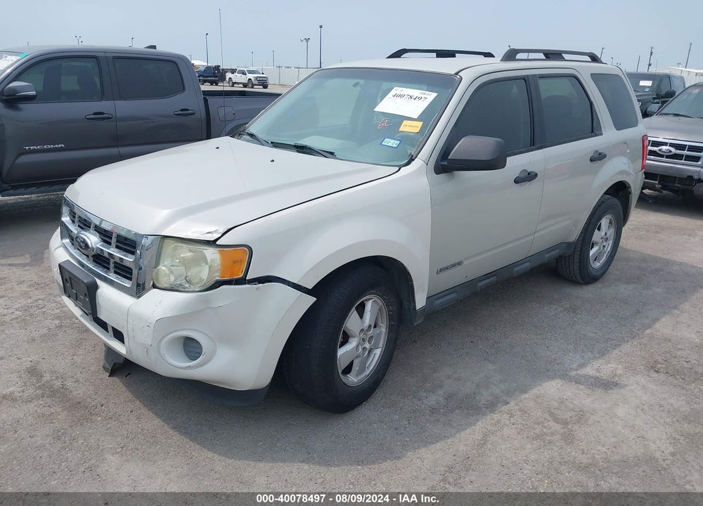2008 FORD ESCAPE XLS/XLS MANUAL VIN: 1FMCU02ZX8KD76455
