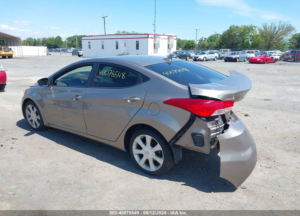 2012 HYUNDAI ELANTRA LIMITED VIN: 5NPDH4AE8CH106165
