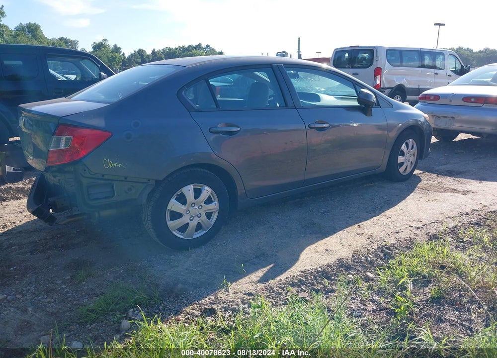 2012 HONDA CIVIC LX VIN: 2HGFB2F56CH589611