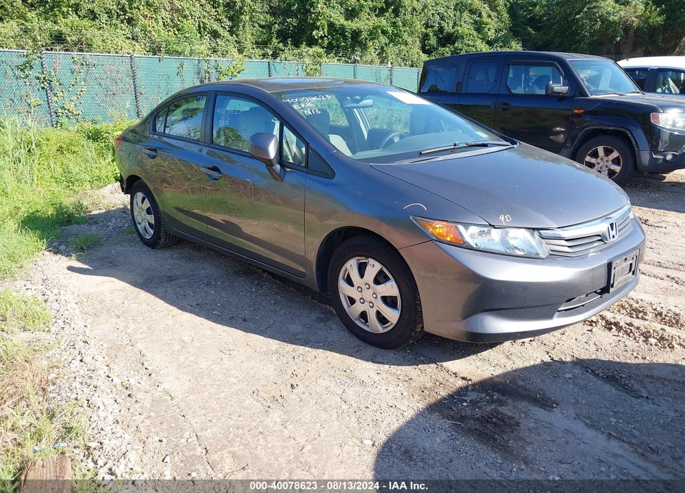 2012 HONDA CIVIC LX VIN: 2HGFB2F56CH589611