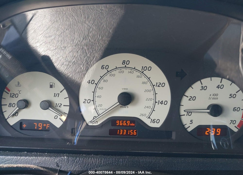 1999 MERCEDES-BENZ C 230 KOMPRESSOR VIN: WDBHA24G7XA737492