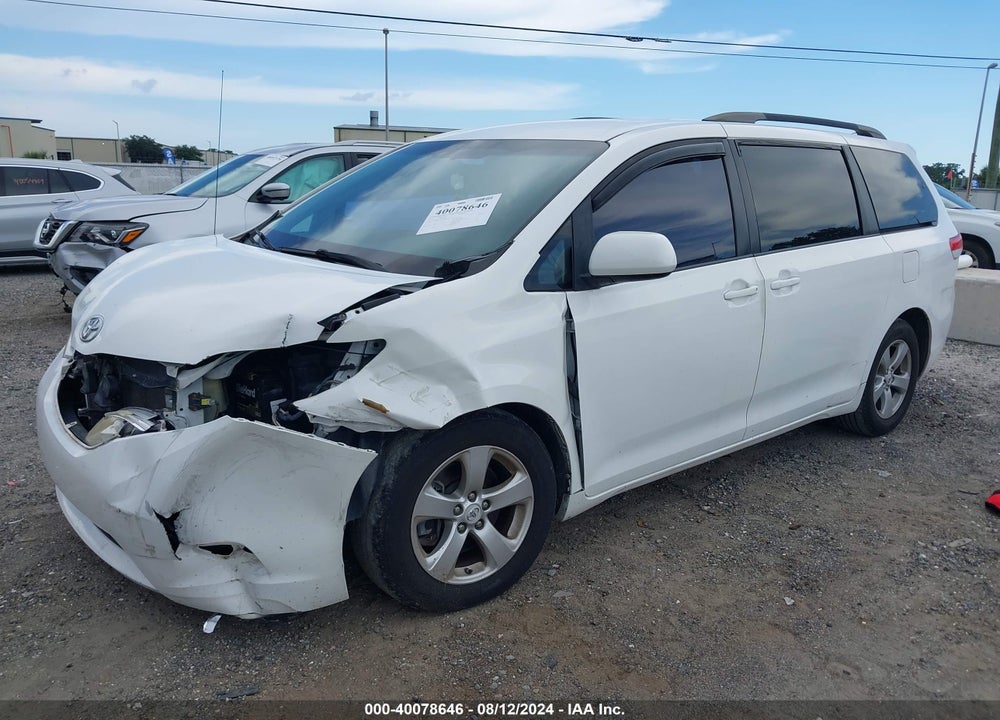 2011 TOYOTA SIENNA LE V6 VIN: 5TDKK3DC2BS010506
