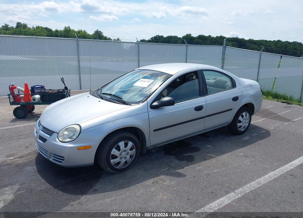 2004 DODGE NEON SE VIN: 1B3ES26C64D551840