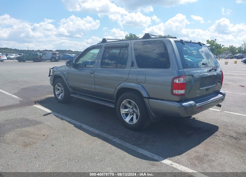 2004 NISSAN PATHFINDER LE PLATINUM VIN: JN8DR09Y94W911466