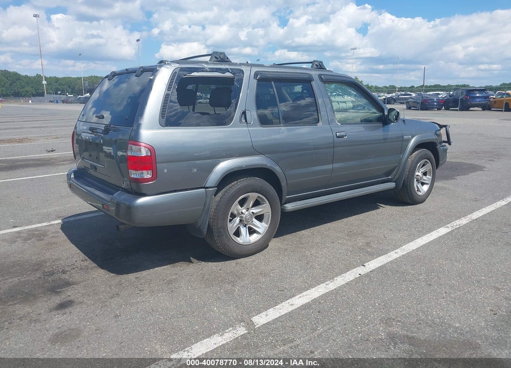 2004 NISSAN PATHFINDER LE PLATINUM VIN: JN8DR09Y94W911466