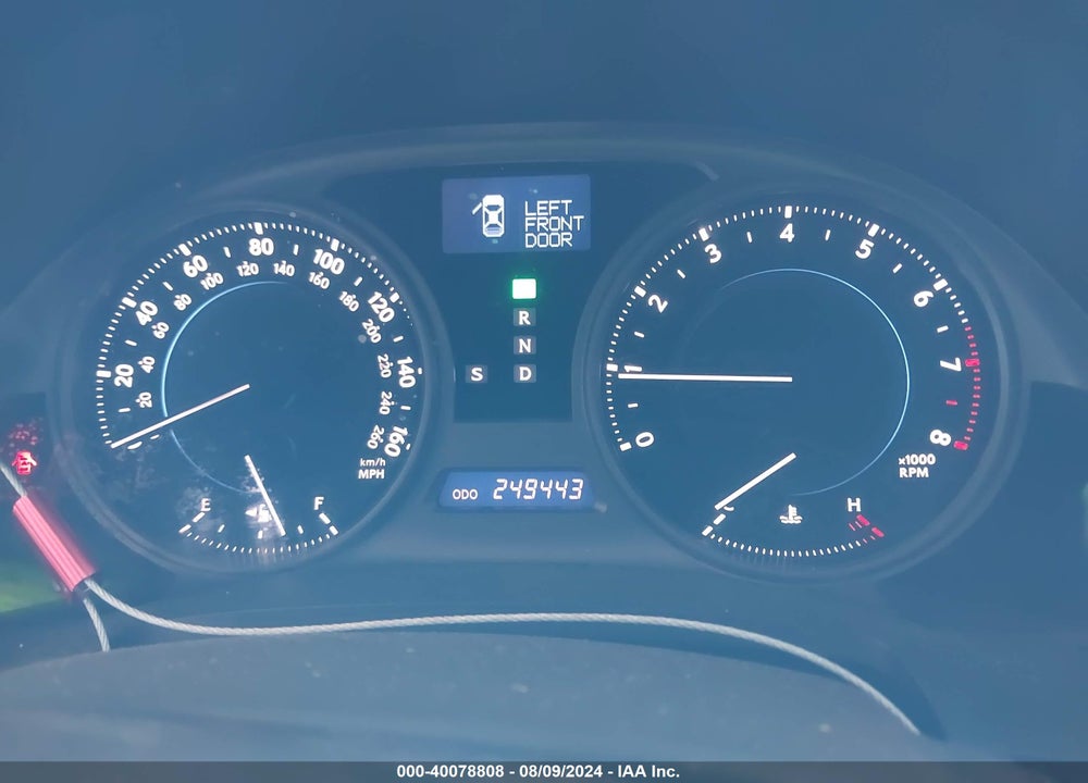 2009 LEXUS IS 250 VIN: JTHBK262X92087218