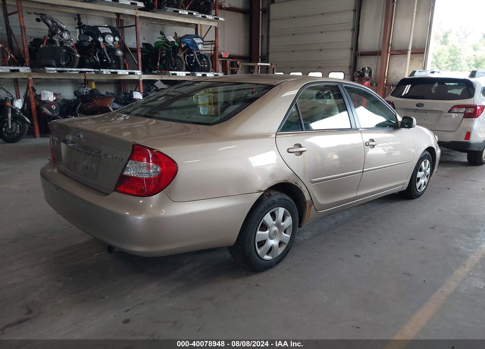 2002 TOYOTA CAMRY LE VIN: 4T1BE32K92U077046