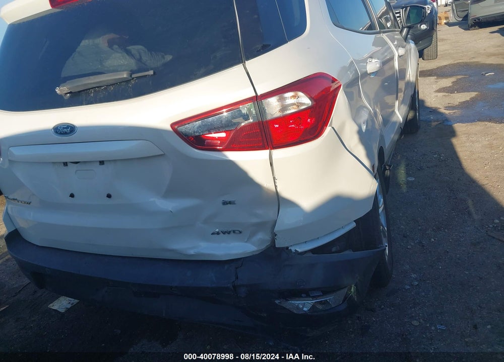 2018 FORD ECOSPORT SE VIN: MAJ6P1ULXJC162806