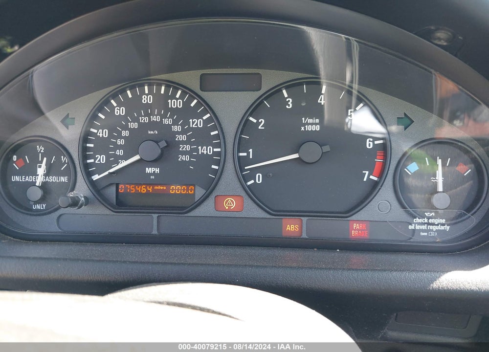 1998 BMW Z3 2.8 VIN: 4USCJ3324WLC09948