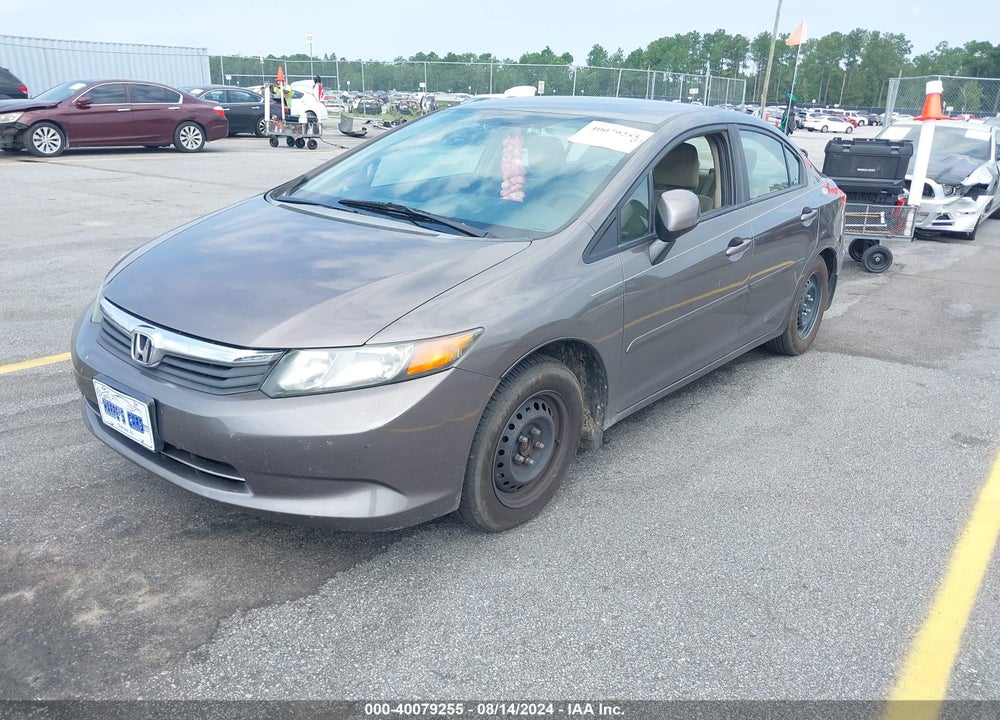 2012 HONDA CIVIC VIN: 19XFB2F55CE316511