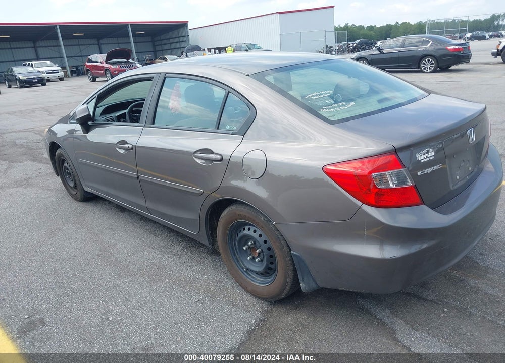 2012 HONDA CIVIC VIN: 19XFB2F55CE316511