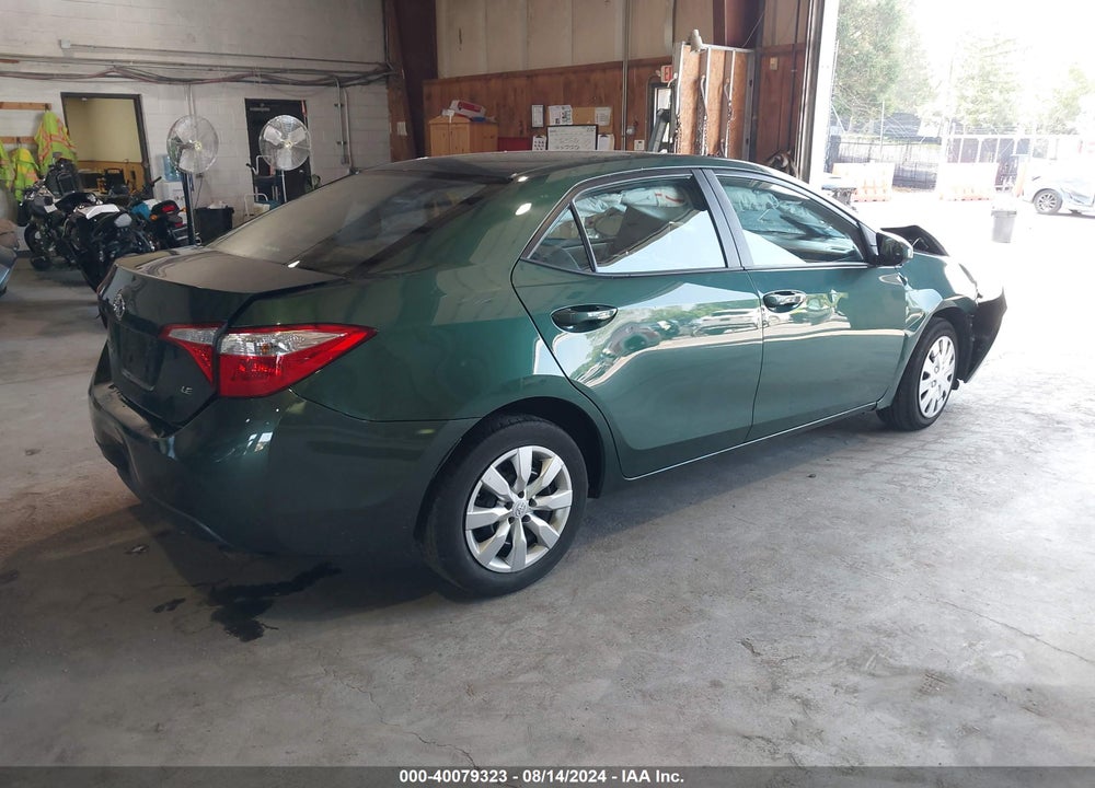 2014 TOYOTA COROLLA LE VIN: 2T1BURHE3EC028647