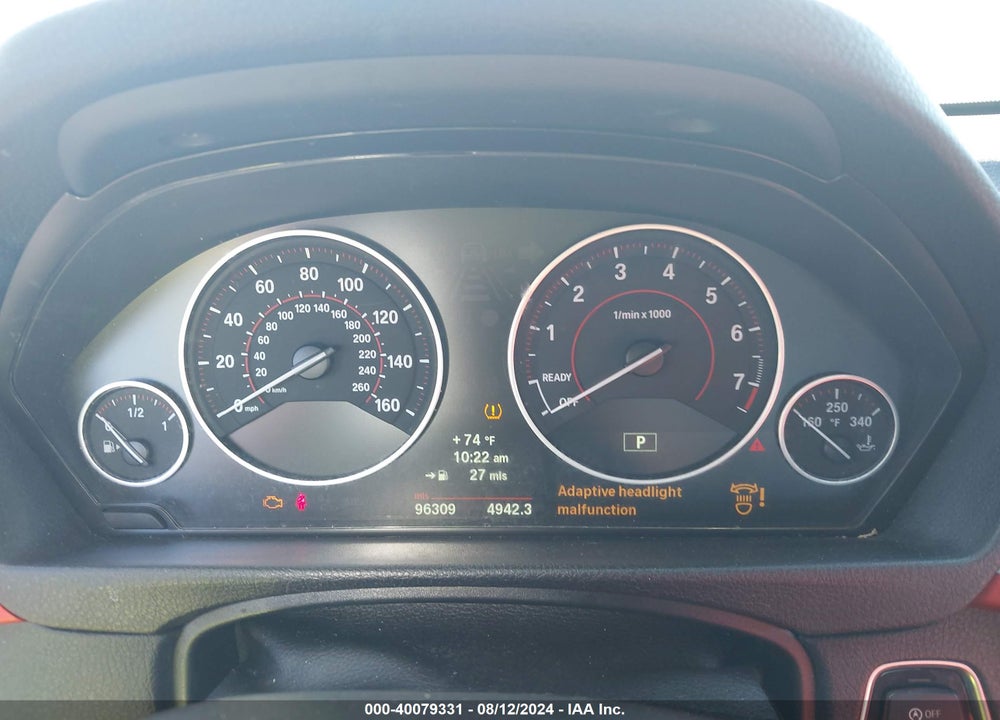 2013 BMW 335I XDRIVE VIN: WBA3B9G59DNR90178