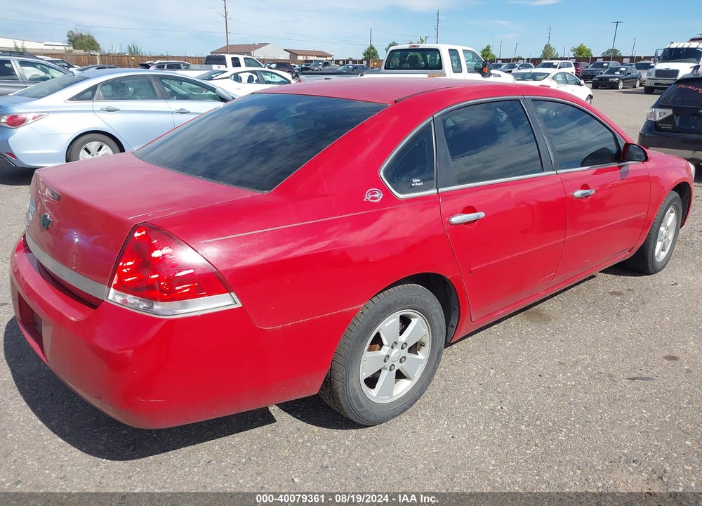 2008 CHEVROLET IMPALA LT VIN: 2G1WT58N889155162