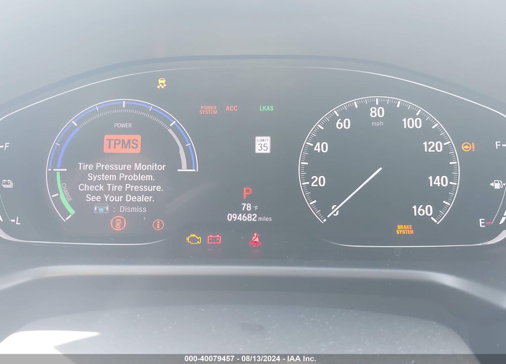 2020 HONDA ACCORD HYBRID VIN: 1HGCV3F13LA010053